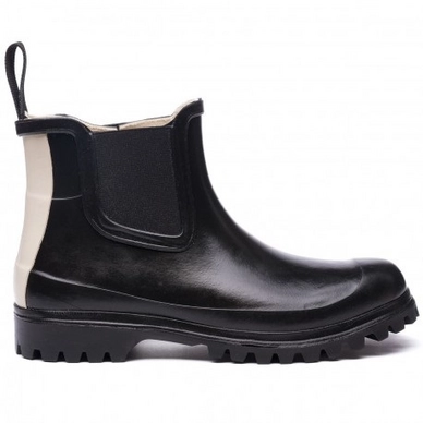 Black short rubber boots online